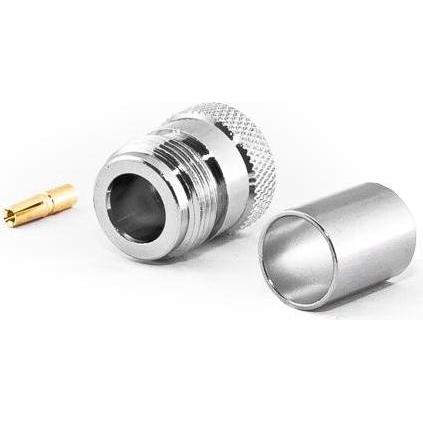 Varia N-Buchse für HDF600 Kabel, Crimp Version, Elektronikkabel + Stecker