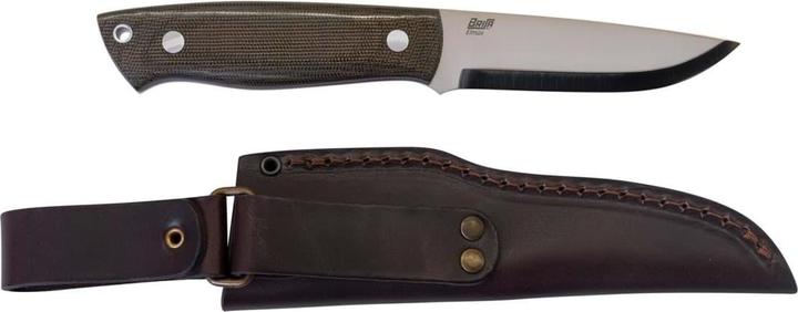 Produktbild Brisa Trapper 95 Elmax Green Micarta Scandi Leather (9.50 cm)