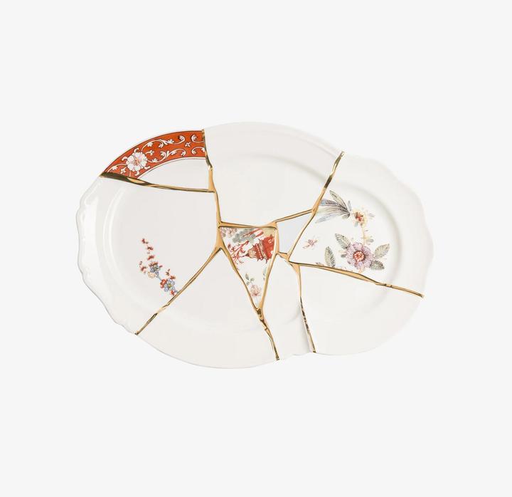 Produktbild Seletti Platte KINTSUGI Weiss