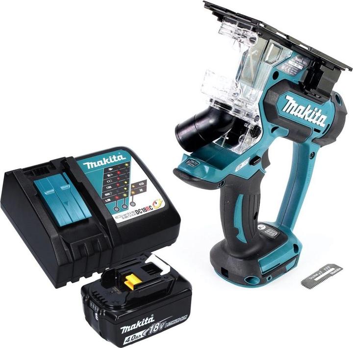 Actual product image Makita DSD 180 RM1 Battery plasterboard saw 18 V + 1x battery 4.0 Ah + charger
