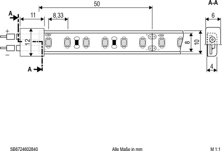 Produktbild EVN-Lichttechnik Lichttechnik LED-Strip SB6724602840 (Weiss, 500 cm, Indoor)