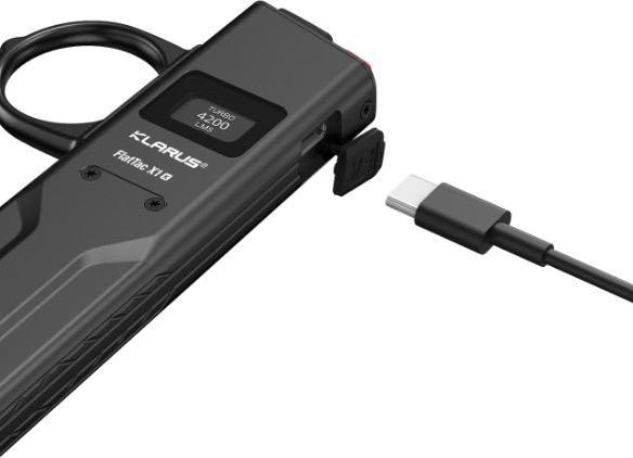 Actual product image Klarus FlatTac X1-K mit Führungsring, 4200 Lumen (inkl. Akku) (14.75 cm, 4200 lm)