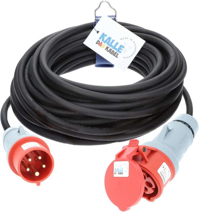 Immagine prodotto Kalle das Kabel Kalle CEE Gummi-Verlängerungskabel Phasenwender 400V 16A IP44 (20 m)