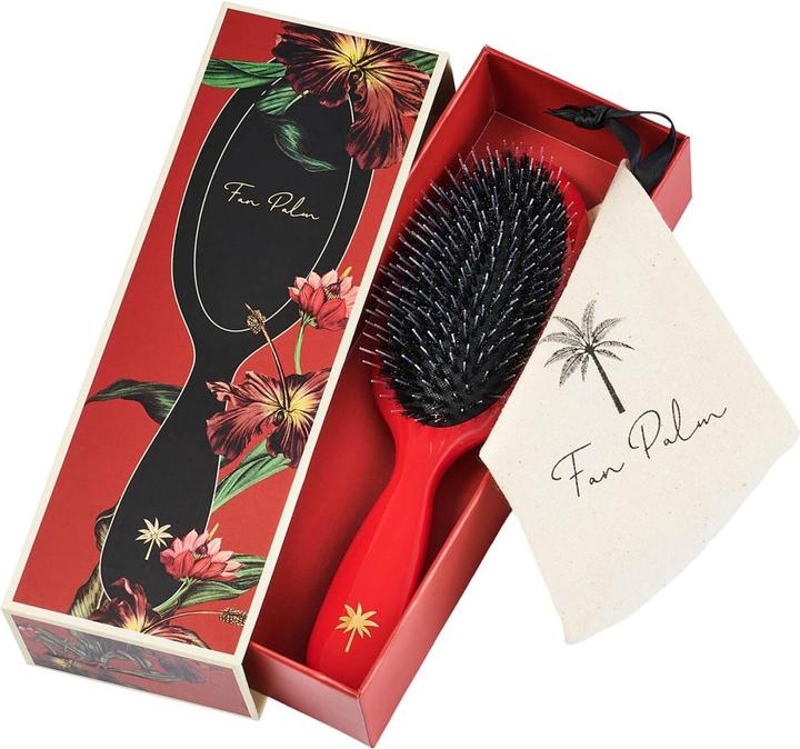 Immagine prodotto Fan Palm - Spazzola per capelli media rosso papavero