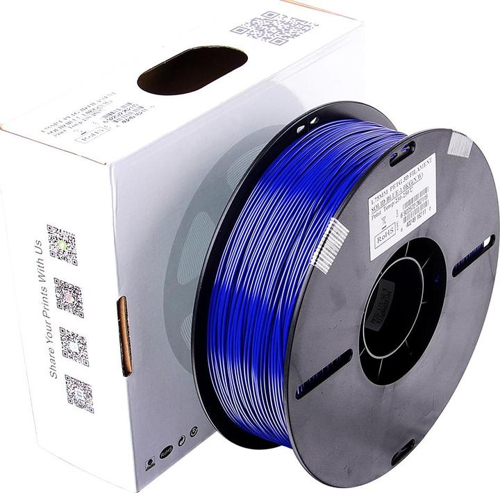 Actual product image eSUN PETG 1.75mm Solid Blue 1kg 3D Filament (PETG, 1.75 mm, 1000 g, Blue)