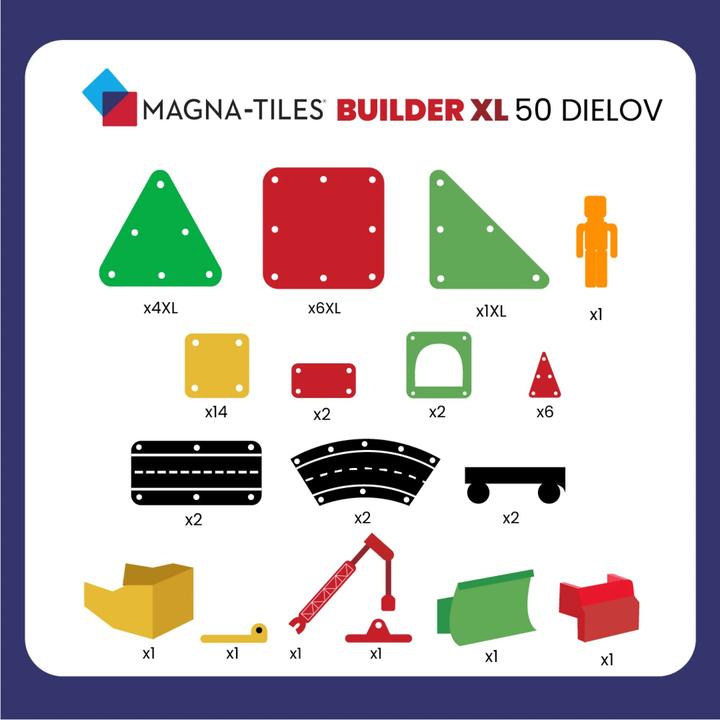 Actual product image Magna-Tiles Construction site XL