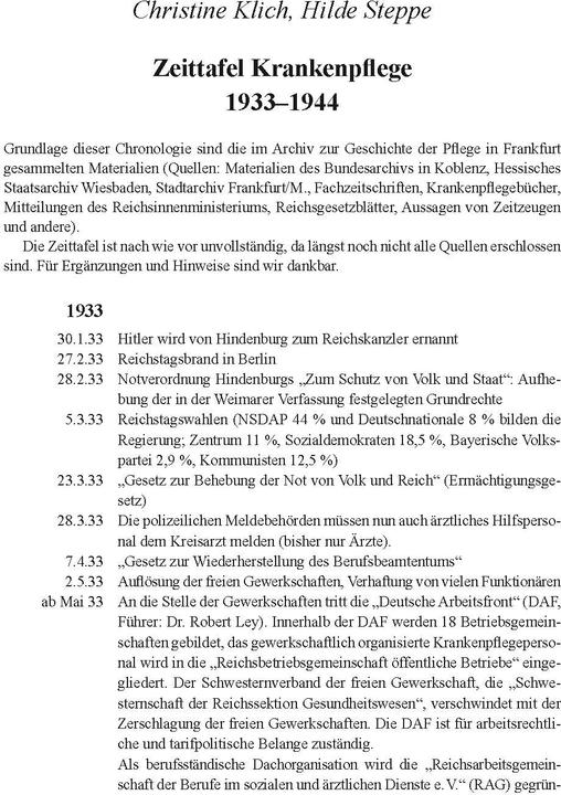 Produktbild Krankenpflege im Nationalsozialismus (Deutsch, Hilde Steppe, 2020)