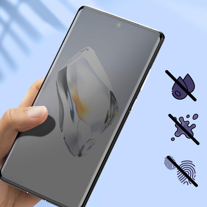 Actual product image Avizar ShieldGuard glass film. Black edge (1 pcs., OnePlus 12R)