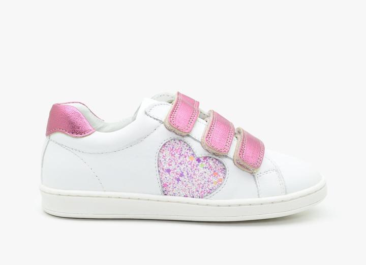Produktbild Benjie Montreux velcro Kinder Weiss Glitter fuchsia (31)