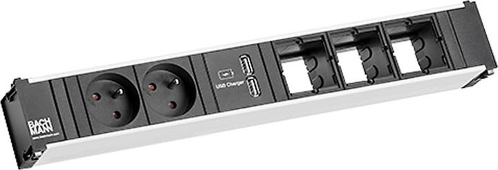 Produktbild Bachmann CONI 2xUTE, 1xUSB & 3xEmpty (2 x, CEE 7/5, CEE 7/3, 0.10 m)