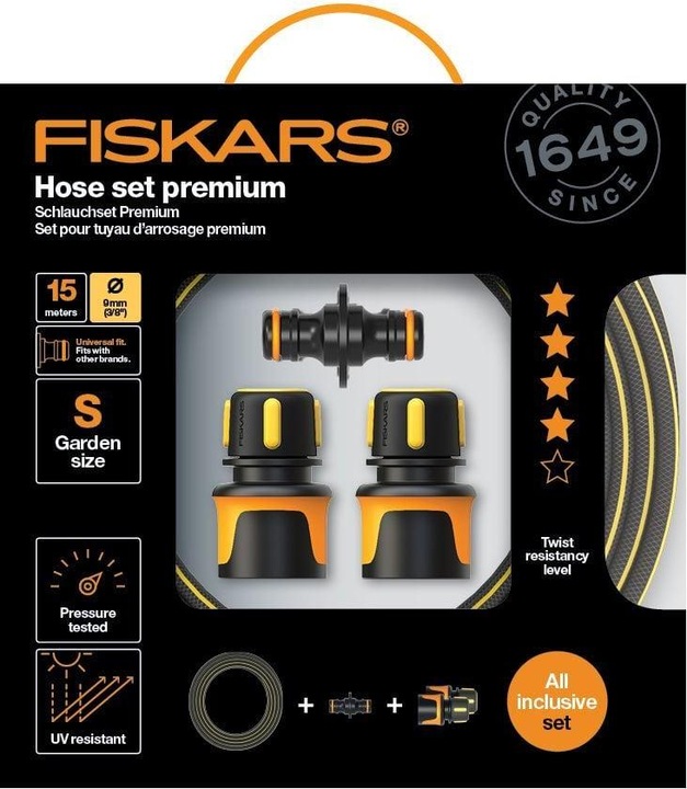 Actual product image Fiskars Trousers set Premium 9mm (3/8 ") 15m Q4, 1027101 (15 m, 203.20 mm)
