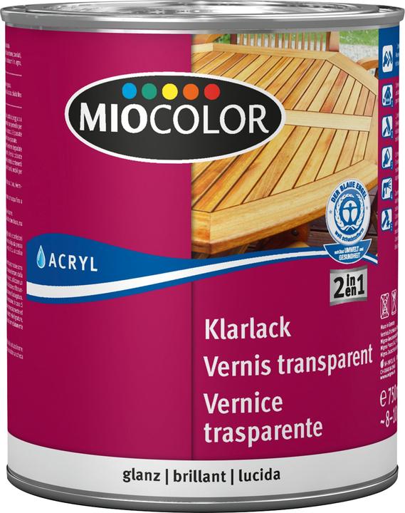 Image du produit Miocolor Vernis acrylique (Incolore, 0.75 l)