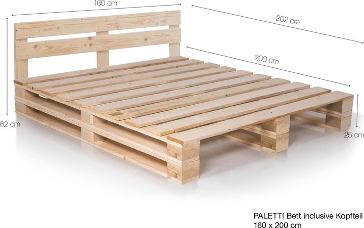 Actual product image Möbel-Eins Paletti (160 x 200 cm)