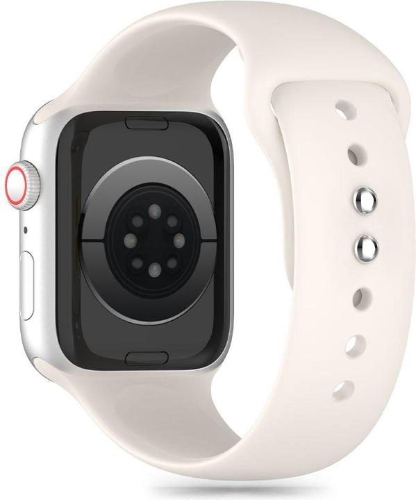 Produktbild Tech-Protect Silicone Strap for Apple Watch 4 / 5 / 6 / 7 / 8 / 9 / SE (38 / 40 / 41 mm) - Beige (Silikon, TPU)