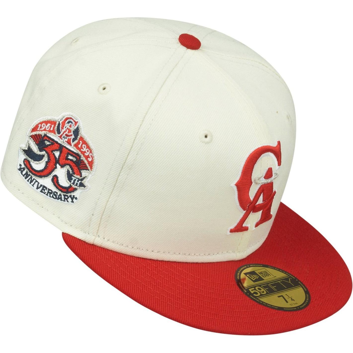 Thumbnail - New Era, Herren, Cap, 59Fifty Fitted Cap - California Angels 35th - 6 7/8, Weiss, (6 7/8)