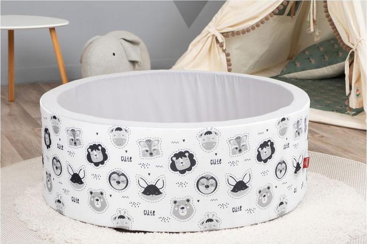 Immagine prodotto Knorrtoys Bällebad soft - "Cute Animals" - 150 balls grey/white/transparent (ca. 7 cm)