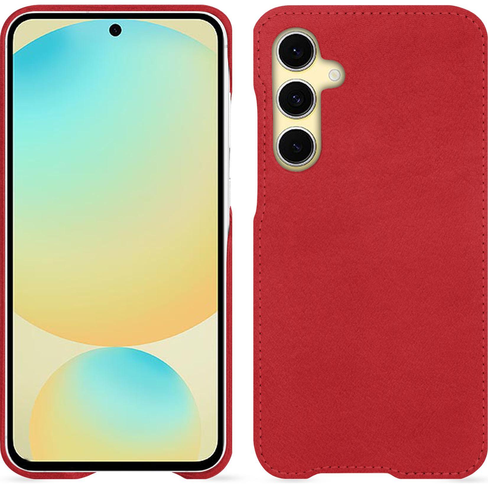 Noreve Lederschutzhülle (Samsung Galaxy S24 FE), Smartphone Hülle, Rot