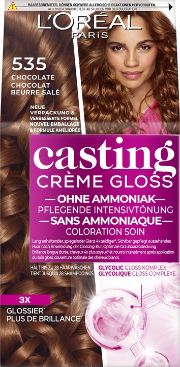 Immagine prodotto L'Oréal Paris Crema Gloss per la colata (535 Chocolat)