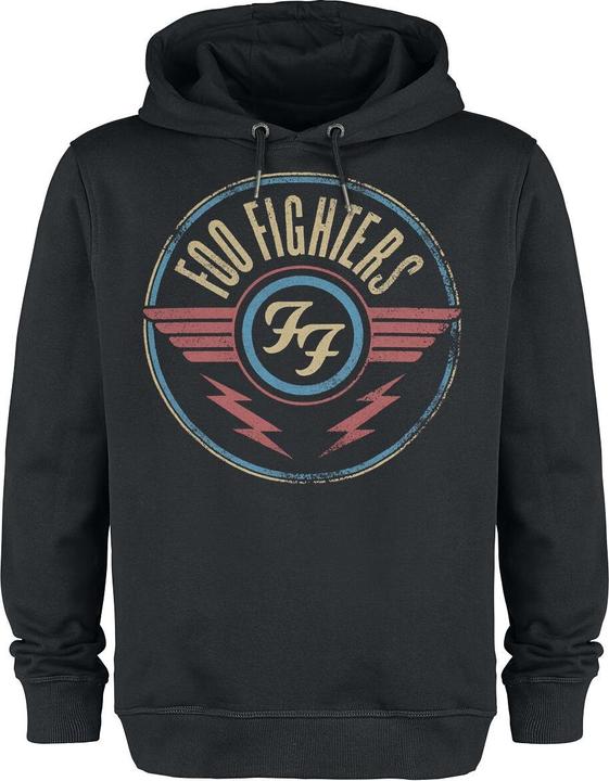 Produktbild Foo Fighters Amplified Schwerer Kapuzenpullover - Air, Schwarz, XL (XL)