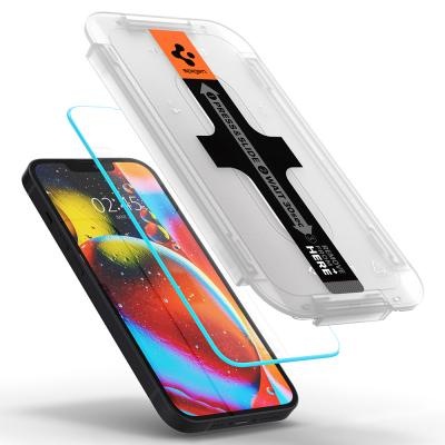 Produktbild Spigen TEMPERED GLASS GLAS.TR "EZ FIT" 2-PACK IPHONE 13 / 13 PRO ANTIBLUE (2 Stück, Apple iPhone 13, Apple iPhone 13 Pro)