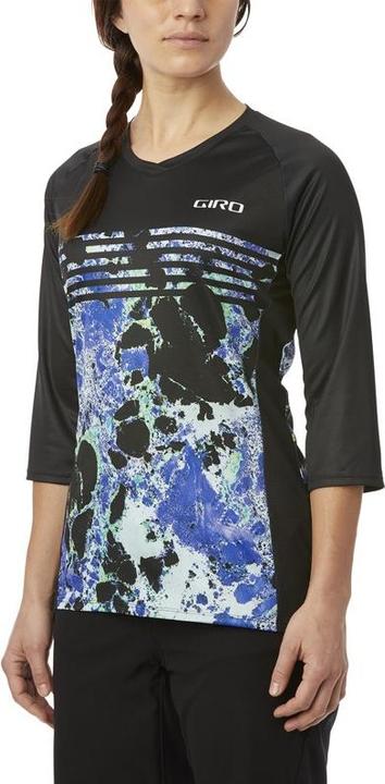 Actual product image MGA Women's t -shirt Giro Roust 3/4 Jersey Short Sleeve Blue Marble S (new)