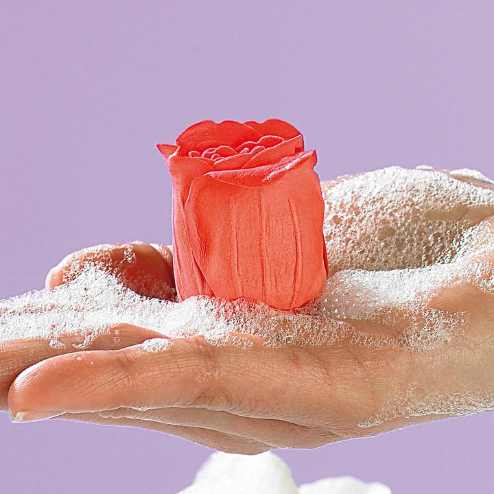 Actual product image Pearl 6 red rose scented soaps (Hard soap)