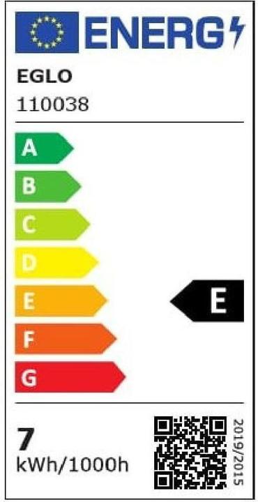 Energy Label EGLO Illuminant (E27, 806 lm, 1x)