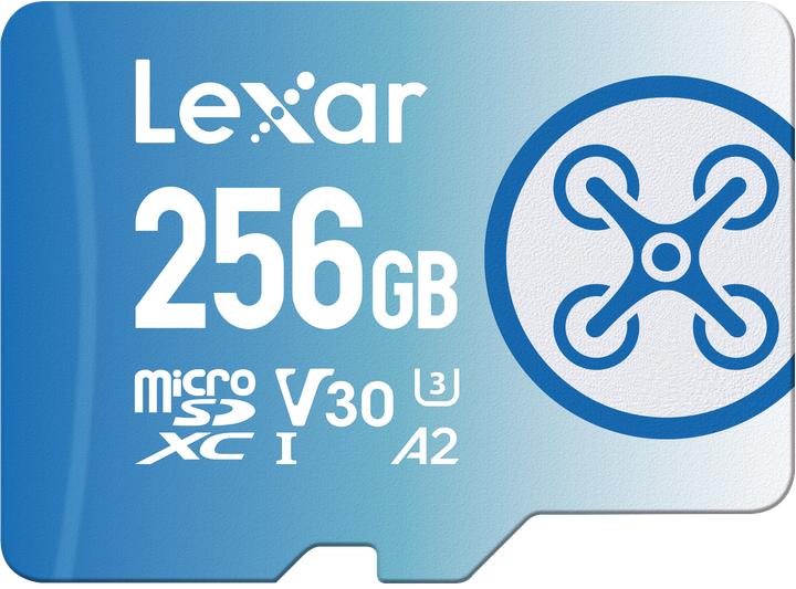 Actual product image Lexar High Performance MicroSD FLY (256 GB, microSDXC, U3, UHS-I)