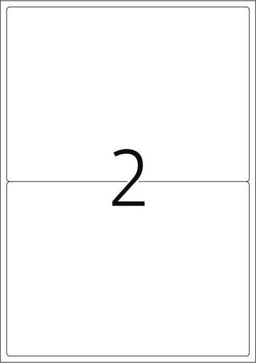 Actual product image Herma A4 removable name labels