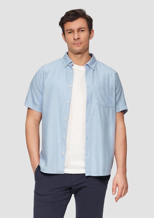 Actual product image S.Oliver Hemd Regular Fit: Kurzarm-Hemd aus Lyocellmix mit Button-Down-Kragen (S)