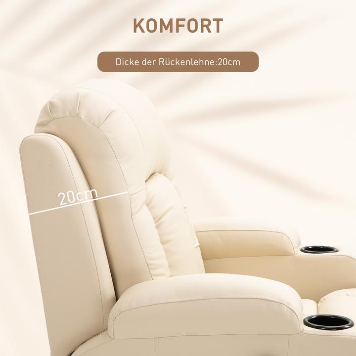 Image du produit Homcom Fauteuil de massage avec fonction bascule et fonction chaleur