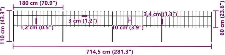 Produktbild vidaXL Zaunpaneel
