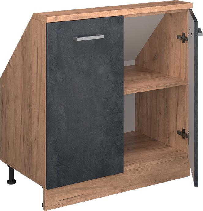 Black, Black concrete, Gold power oak