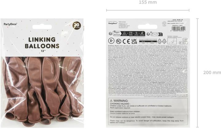 Image du produit Partydeco Ballons à chaîne Linking Ballon décoratif Dusty Rose 33cm, 20 pièces (1 x)
