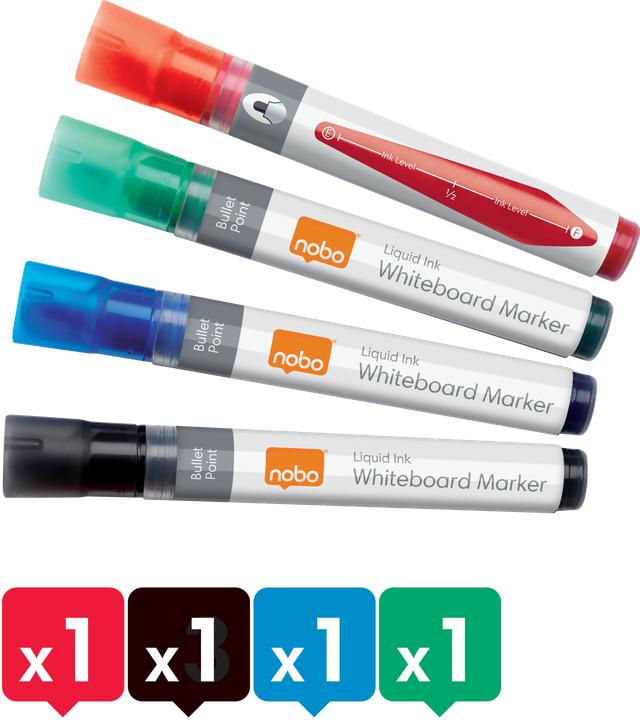 Actual product image Nobo 1902408 Whiteboard marker (4x)