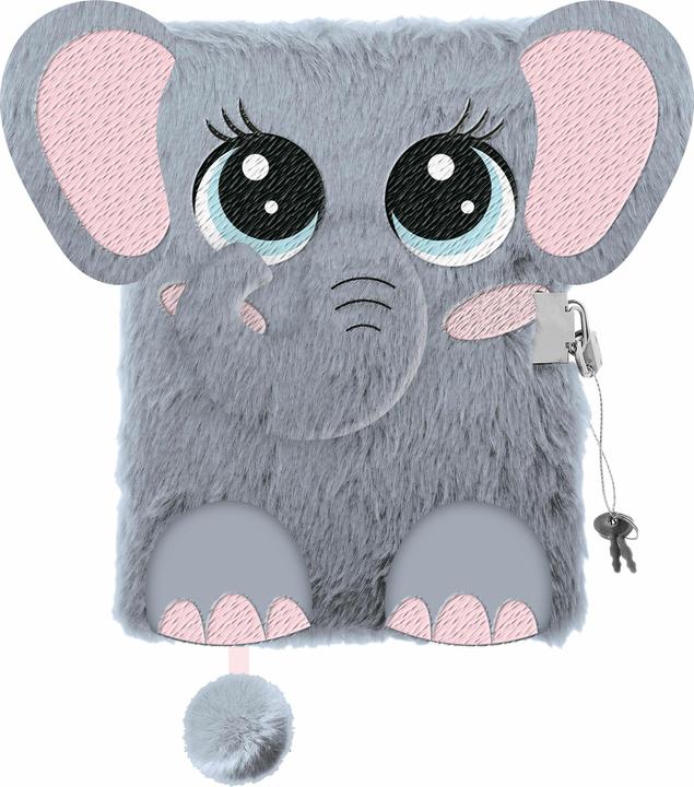 Majewski Tagebuch Plsch Premium 'Elephant', DIN A5 (A5, Duits)