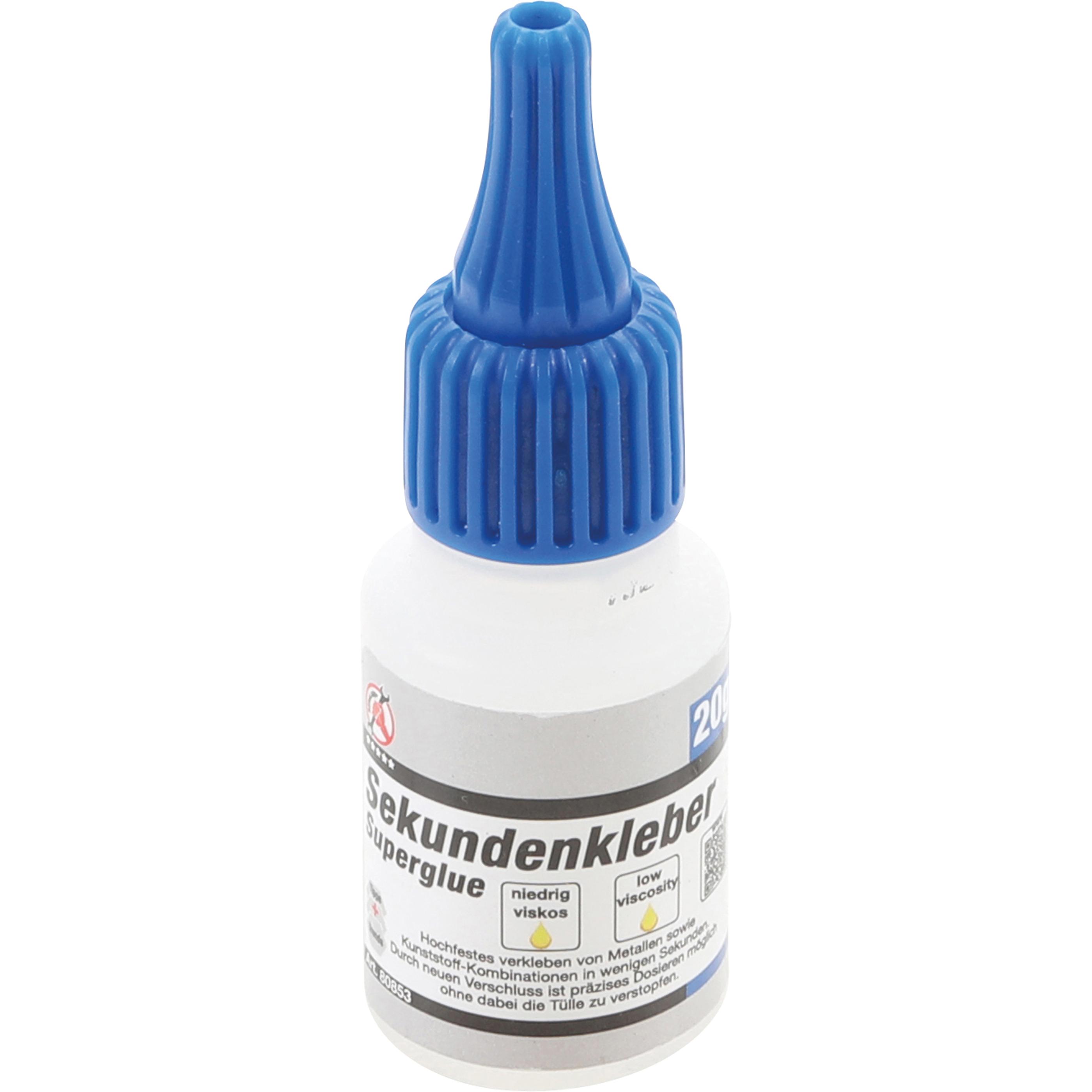 BGS, Klebstoff, Sekundenkleber niedrigviskos Flasche 20 g (34 g)