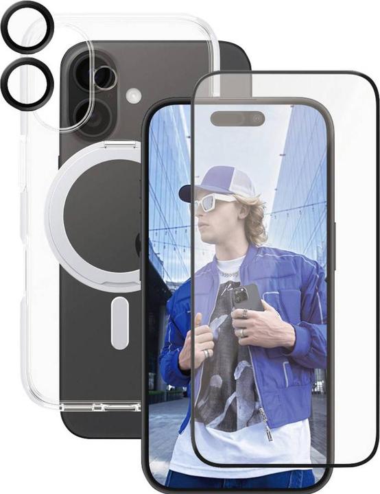 PanzerGlass CARE Feature 3-in-1 Ceramic Bundle iPhone '24 6.1" (1 Stück, Apple iPhone 16)