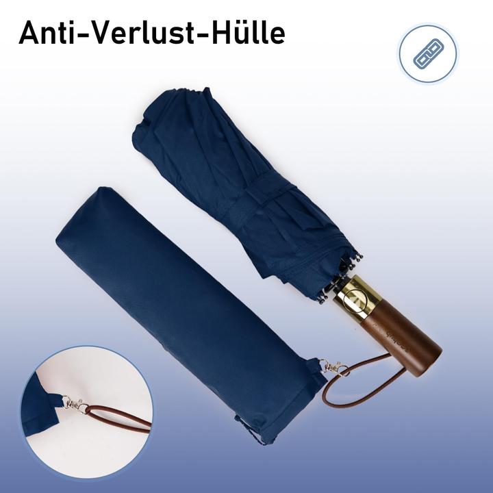 Produktbild Alopini Automatischer grosser sturmsicherer Regenschirm, Taschenschirm mit belüftetem Doppeldach und