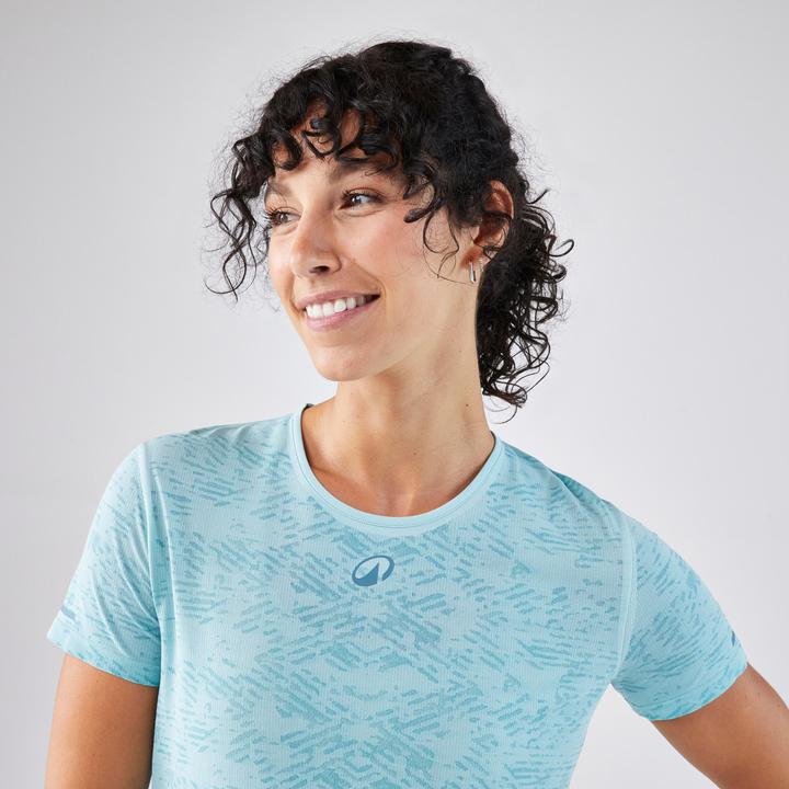 Immagine prodotto Kuikma Women's Breathable Technical Short-Sleeved Padel T-Shirt - Blue (M)