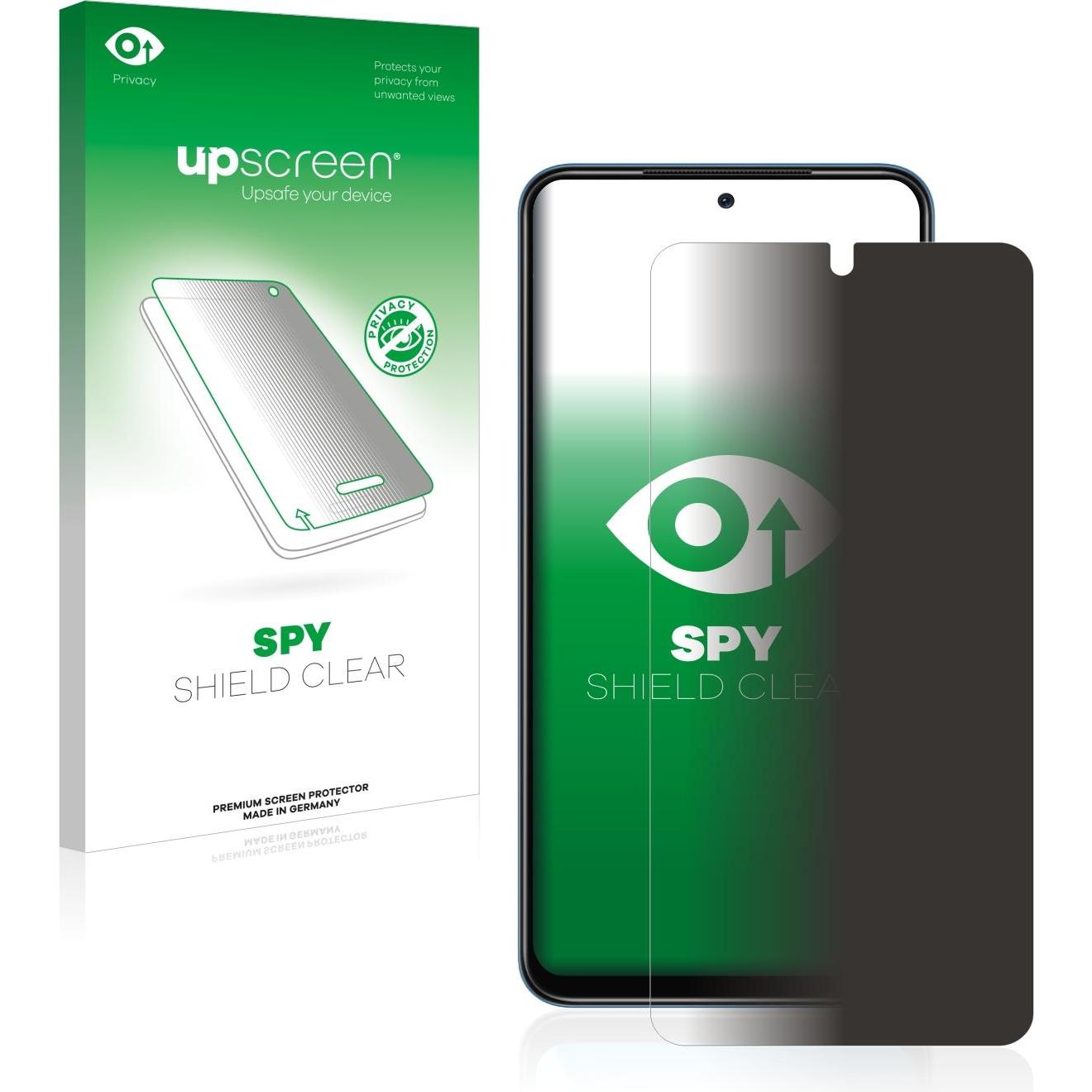 upscreen Spy Shield Blickschutzfolie (1 Stück, Xiaomi Redmi Note 11S), Smartphone Schutzfolie, Blau