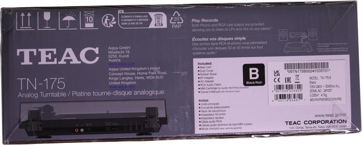 Image du produit TEAC TN-175-B (Automatique)