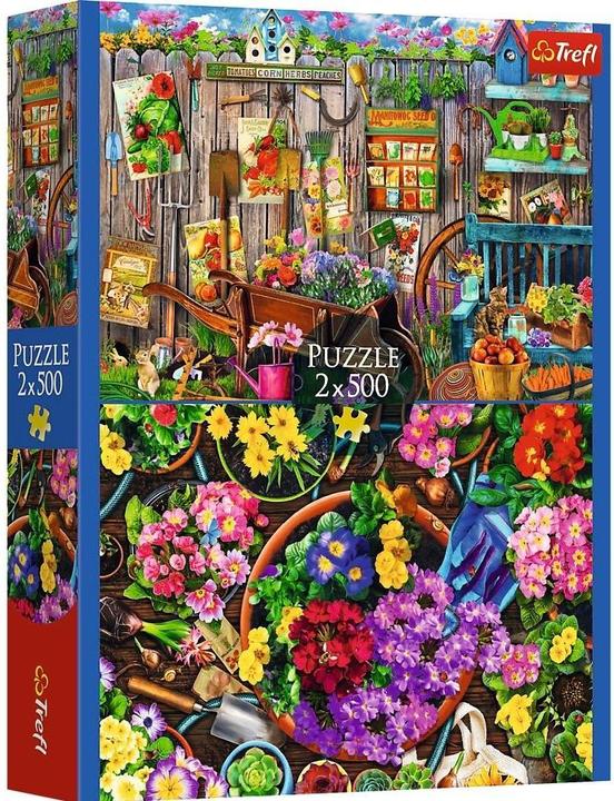 Actual product image Trefl Puzzle 2 x 500 - Garten / Blumen (500 pieces)