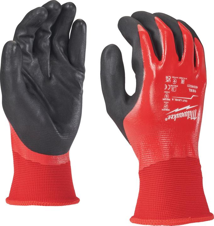 GCS Nitrilbeschichtete Handschuhe xl/10 Schnittfeste Stufe A /12 Stk.