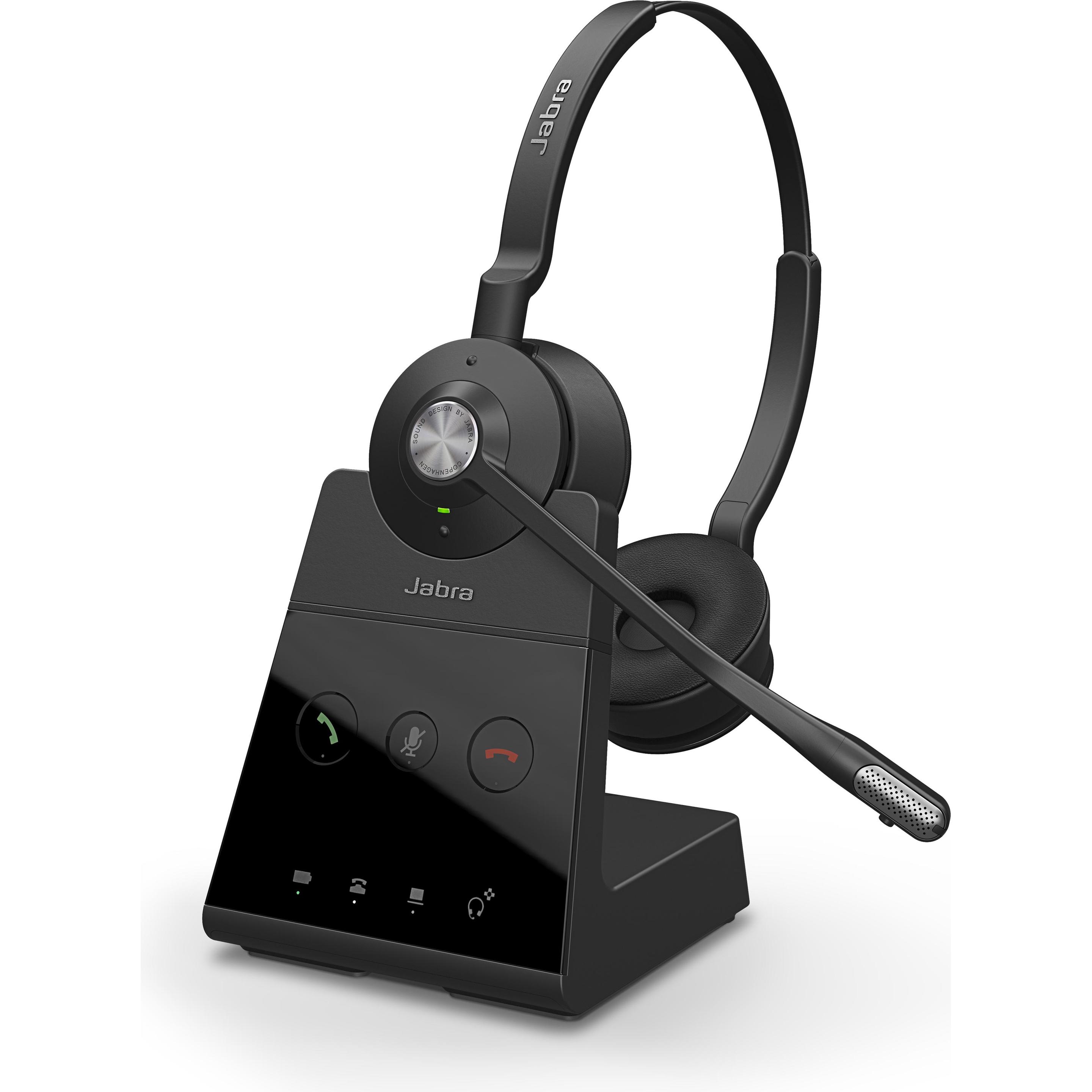 Jabra Engage 65 Stereo (Kabellos, USB-A), Office Headset, Schwarz