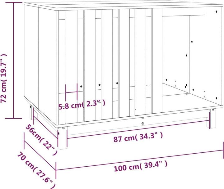 Actual product image vidaXL Herkko (Dog house)