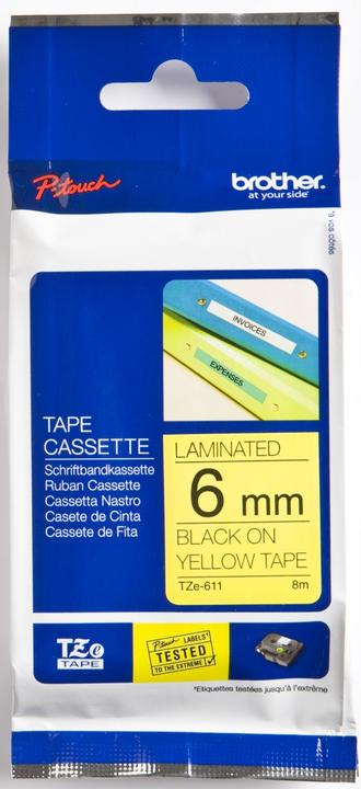 Produktbild Brother Schriftband (0.60 cm, Gelb)