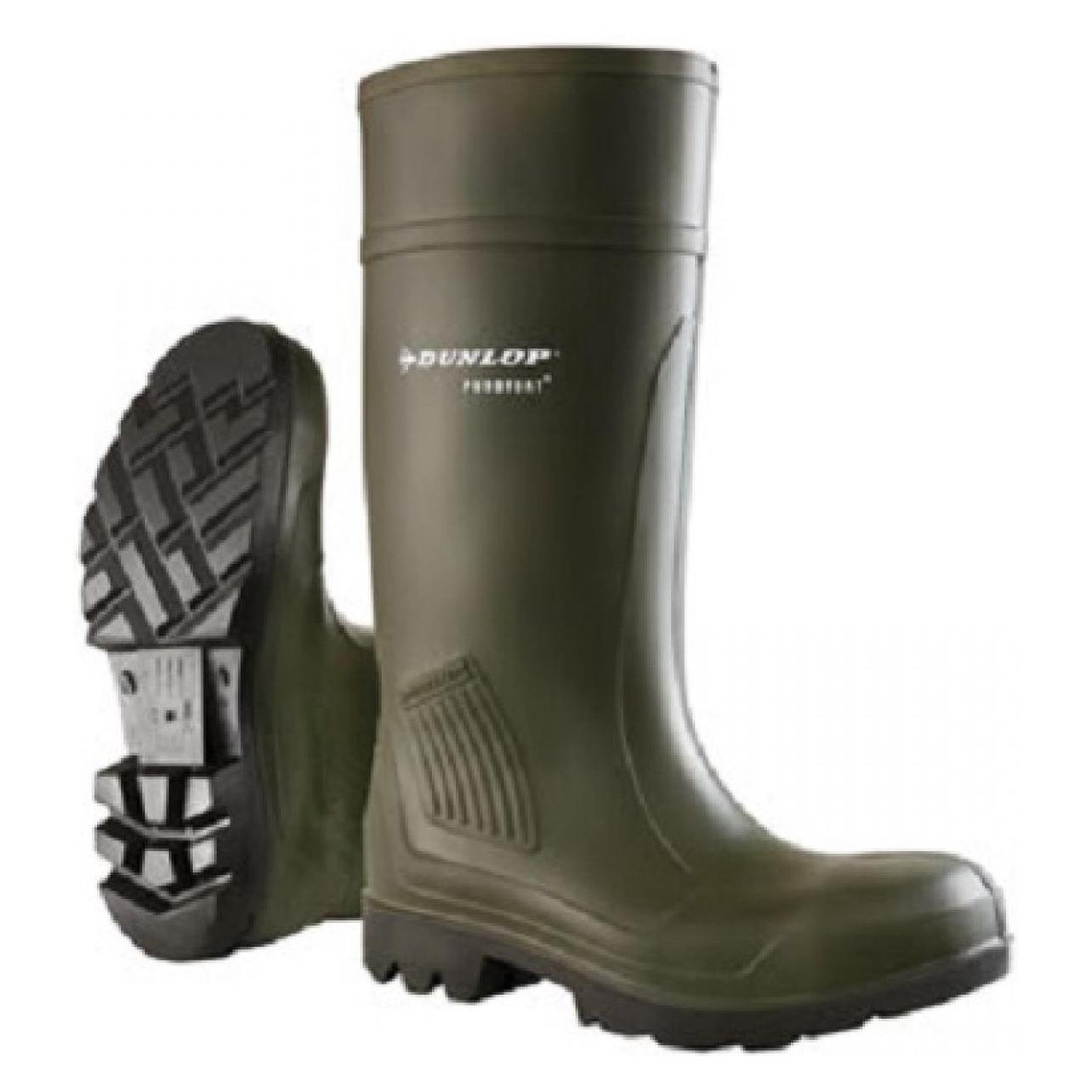 Dunlop, Herren, Gummistiefel, Werklaars Purofort Professional Onbeveiligd Groen Maat 46 D46008460, Grün, (46)