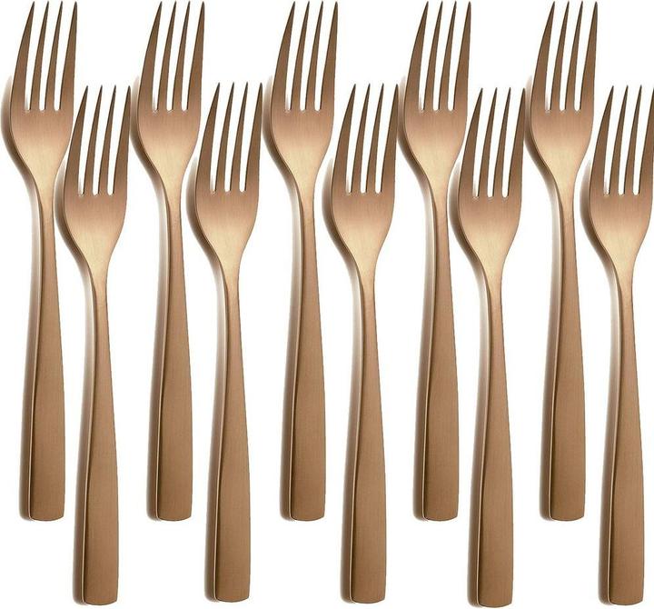 Actual product image Comas Barcelona dessert fork 18/0 copper matt (Pitchfork)