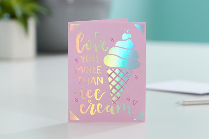 Actual product image Cricut Blank card Joy 10.7 x 13.9 cm with envelope, 12 pieces (12 pcs.)